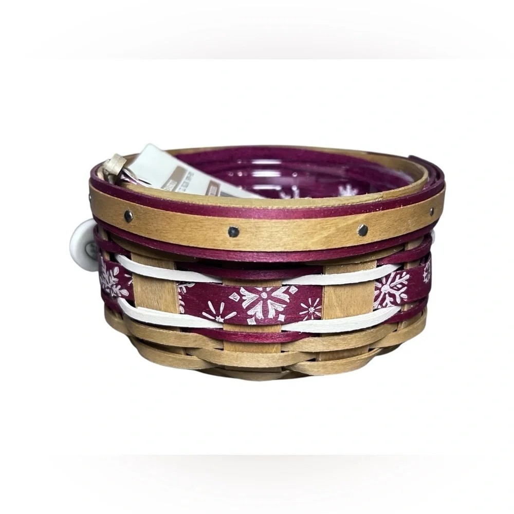 Longaberger NIB 2010 Tree‎ Trimming Little Falling Snow Basket Combo Christmas